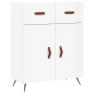 vidaXL Aparador alto madera contrachapada blanco brillo 69,5x34x180 cm vidaXL Aparador alto madera contrachapada blanco brillo 69,5x34x180 cm