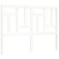 vidaXL Estructura de cama con cabecero madera maciza blanco 140x200 cm