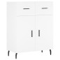 vidaXL Aparador alto madera contrachapada blanco 69,5x34x180 cm vidaXL Aparador alto madera contrachapada blanco 69,5x34x180 cm
