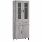 vidaXL Aparador alto madera contrachapada gris sonoma 69,5x34x180 cm vidaXL Aparador alto madera contrachapada gris sonoma 69,5x34x180 cm