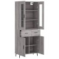 vidaXL Aparador alto madera contrachapada gris sonoma 69,5x34x180 cm vidaXL Aparador alto madera contrachapada gris sonoma 69,5x34x180 cm