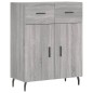 vidaXL Aparador alto madera contrachapada gris sonoma 69,5x34x180 cm vidaXL Aparador alto madera contrachapada gris sonoma 69,5x34x180 cm