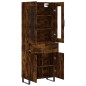 vidaXL Aparador alto madera contrachapada roble ahumado 69,5x34x180 cm vidaXL Aparador alto madera contrachapada roble ahumado 69,5x34x180 cm