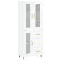 vidaXL Aparador alto madera contrachapada blanco brillo 69,5x34x180 cm vidaXL Aparador alto madera contrachapada blanco brillo 69,5x34x180 cm