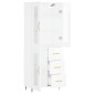 vidaXL Aparador alto madera contrachapada blanco brillo 69,5x34x180 cm vidaXL Aparador alto madera contrachapada blanco brillo 69,5x34x180 cm