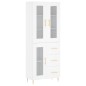 vidaXL Aparador alto madera contrachapada blanco 69,5x34x180 cm vidaXL Aparador alto madera contrachapada blanco 69,5x34x180 cm