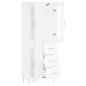 vidaXL Aparador alto madera contrachapada blanco 69,5x34x180 cm vidaXL Aparador alto madera contrachapada blanco 69,5x34x180 cm