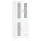 vidaXL Aparador alto madera contrachapada blanco brillo 69,5x34x180 cm vidaXL Aparador alto madera contrachapada blanco brillo 69,5x34x180 cm