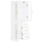 vidaXL Aparador alto madera contrachapada blanco brillo 69,5x34x180 cm vidaXL Aparador alto madera contrachapada blanco brillo 69,5x34x180 cm