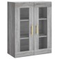 vidaXL Aparador alto madera contrachapada gris sonoma 69,5x34x180 cm vidaXL Aparador alto madera contrachapada gris sonoma 69,5x34x180 cm