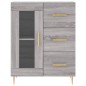 vidaXL Aparador alto madera contrachapada gris sonoma 69,5x34x180 cm vidaXL Aparador alto madera contrachapada gris sonoma 69,5x34x180 cm
