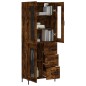vidaXL Aparador alto madera contrachapada roble ahumado 69,5x34x180 cm vidaXL Aparador alto madera contrachapada roble ahumado 69,5x34x180 cm