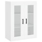 vidaXL Aparador alto madera contrachapada blanco 69,5x34x180 cm vidaXL Aparador alto madera contrachapada blanco 69,5x34x180 cm