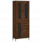 vidaXL Aparador alto madera contrachapada marrón roble 69,5x34x180 cm vidaXL Aparador alto madera contrachapada marrón roble 69,5x34x180 cm