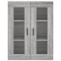 vidaXL Aparador alto madera contrachapada gris sonoma 69,5x34x180 cm vidaXL Aparador alto madera contrachapada gris sonoma 69,5x34x180 cm