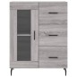 vidaXL Aparador alto madera contrachapada gris sonoma 69,5x34x180 cm vidaXL Aparador alto madera contrachapada gris sonoma 69,5x34x180 cm
