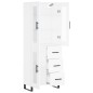 vidaXL Aparador alto madera contrachapada blanco 69,5x34x180 cm vidaXL Aparador alto madera contrachapada blanco 69,5x34x180 cm
