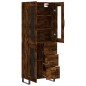 vidaXL Aparador alto madera contrachapada roble ahumado 69,5x34x180 cm vidaXL Aparador alto madera contrachapada roble ahumado 69,5x34x180 cm
