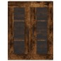 vidaXL Aparador alto madera contrachapada roble ahumado 69,5x34x180 cm vidaXL Aparador alto madera contrachapada roble ahumado 69,5x34x180 cm