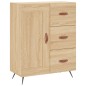 vidaXL Aparador alto madera contrachapada color roble 69,5x34x180 cm