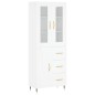 vidaXL Aparador alto madera contrachapada blanco 69,5x34x180 cm vidaXL Aparador alto madera contrachapada blanco 69,5x34x180 cm