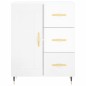 vidaXL Aparador alto madera contrachapada blanco brillo 69,5x34x180 cm vidaXL Aparador alto madera contrachapada blanco brillo 69,5x34x180 cm