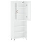 vidaXL Aparador alto madera contrachapada blanco 69,5x34x180 cm vidaXL Aparador alto madera contrachapada blanco 69,5x34x180 cm