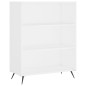 vidaXL Aparador alto madera contrachapada blanco 69,5x34x180 cm vidaXL Aparador alto madera contrachapada blanco 69,5x34x180 cm