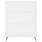 vidaXL Aparador alto madera contrachapada blanco 69,5x34x180 cm vidaXL Aparador alto madera contrachapada blanco 69,5x34x180 cm