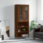 vidaXL Aparador alto madera contrachapada marrón roble 69,5x34x180 cm vidaXL Aparador alto madera contrachapada marrón roble 69,5x34x180 cm