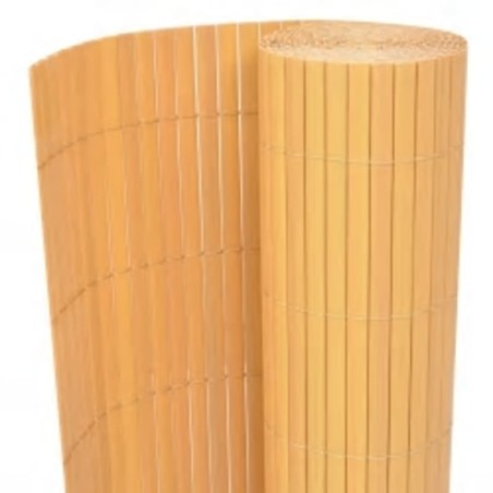 vidaXL Valla de jardín de doble cara amarilla 110x300 cm 