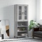 vidaXL Aparador alto madera contrachapada gris sonoma 69,5x34x180 cm vidaXL Aparador alto madera contrachapada gris sonoma 69,5x34x180 cm