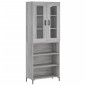 vidaXL Aparador alto madera contrachapada gris sonoma 69,5x34x180 cm vidaXL Aparador alto madera contrachapada gris sonoma 69,5x34x180 cm