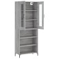 vidaXL Aparador alto madera contrachapada gris sonoma 69,5x34x180 cm vidaXL Aparador alto madera contrachapada gris sonoma 69,5x34x180 cm