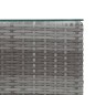 vidaXL Mesas auxiliares 3 pzas superficie vidrio ratán sintético gris vidaXL Mesas auxiliares 3 pzas superficie vidrio ratán sintético gris