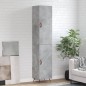 vidaXL Aparador de madera contrachapada gris hormigón 34,5x34x180 cm vidaXL Aparador de madera contrachapada gris hormigón 34,5x34x180 cm
