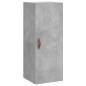 vidaXL Aparador de madera contrachapada gris hormigón 34,5x34x180 cm vidaXL Aparador de madera contrachapada gris hormigón 34,5x34x180 cm