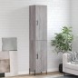 vidaXL Aparador alto madera contrachapada gris Sonoma 34,5x34x180 cm vidaXL Aparador alto madera contrachapada gris Sonoma 34,5x34x180 cm