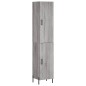 vidaXL Aparador alto madera contrachapada gris Sonoma 34,5x34x180 cm vidaXL Aparador alto madera contrachapada gris Sonoma 34,5x34x180 cm