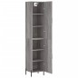 vidaXL Aparador alto madera contrachapada gris Sonoma 34,5x34x180 cm vidaXL Aparador alto madera contrachapada gris Sonoma 34,5x34x180 cm