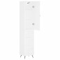 vidaXL Aparador alto madera contrachapada blanco 34,5x34x180 cm vidaXL Aparador alto madera contrachapada blanco 34,5x34x180 cm