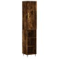 vidaXL Aparador de madera contrachapada roble ahumado 34,5x34x180 cm vidaXL Aparador de madera contrachapada roble ahumado 34,5x34x180 cm