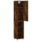 vidaXL Aparador de madera contrachapada roble ahumado 34,5x34x180 cm vidaXL Aparador de madera contrachapada roble ahumado 34,5x34x180 cm