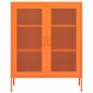 vidaXL Armario de almacenamiento acero naranja 80x35x101,5 cm vidaXL Armario de almacenamiento acero naranja 80x35x101,5 cm