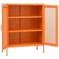 vidaXL Armario de almacenamiento acero naranja 80x35x101,5 cm vidaXL Armario de almacenamiento acero naranja 80x35x101,5 cm