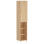vidaXL Aparador de madera contrachapada roble Sonoma 34,5x34x180 cm vidaXL Aparador de madera contrachapada roble Sonoma 34,5x34x180 cm