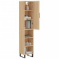 vidaXL Aparador de madera contrachapada roble Sonoma 34,5x34x180 cm vidaXL Aparador de madera contrachapada roble Sonoma 34,5x34x180 cm