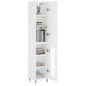 vidaXL Aparador alto madera contrachapada blanco 34,5x34x180 cm vidaXL Aparador alto madera contrachapada blanco 34,5x34x180 cm