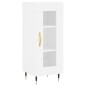 vidaXL Aparador alto madera contrachapada blanco 34,5x34x180 cm vidaXL Aparador alto madera contrachapada blanco 34,5x34x180 cm