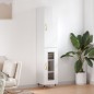 vidaXL Aparador alto madera contrachapada blanco brillo 34,5x34x180 cm vidaXL Aparador alto madera contrachapada blanco brillo 34,5x34x180 cm